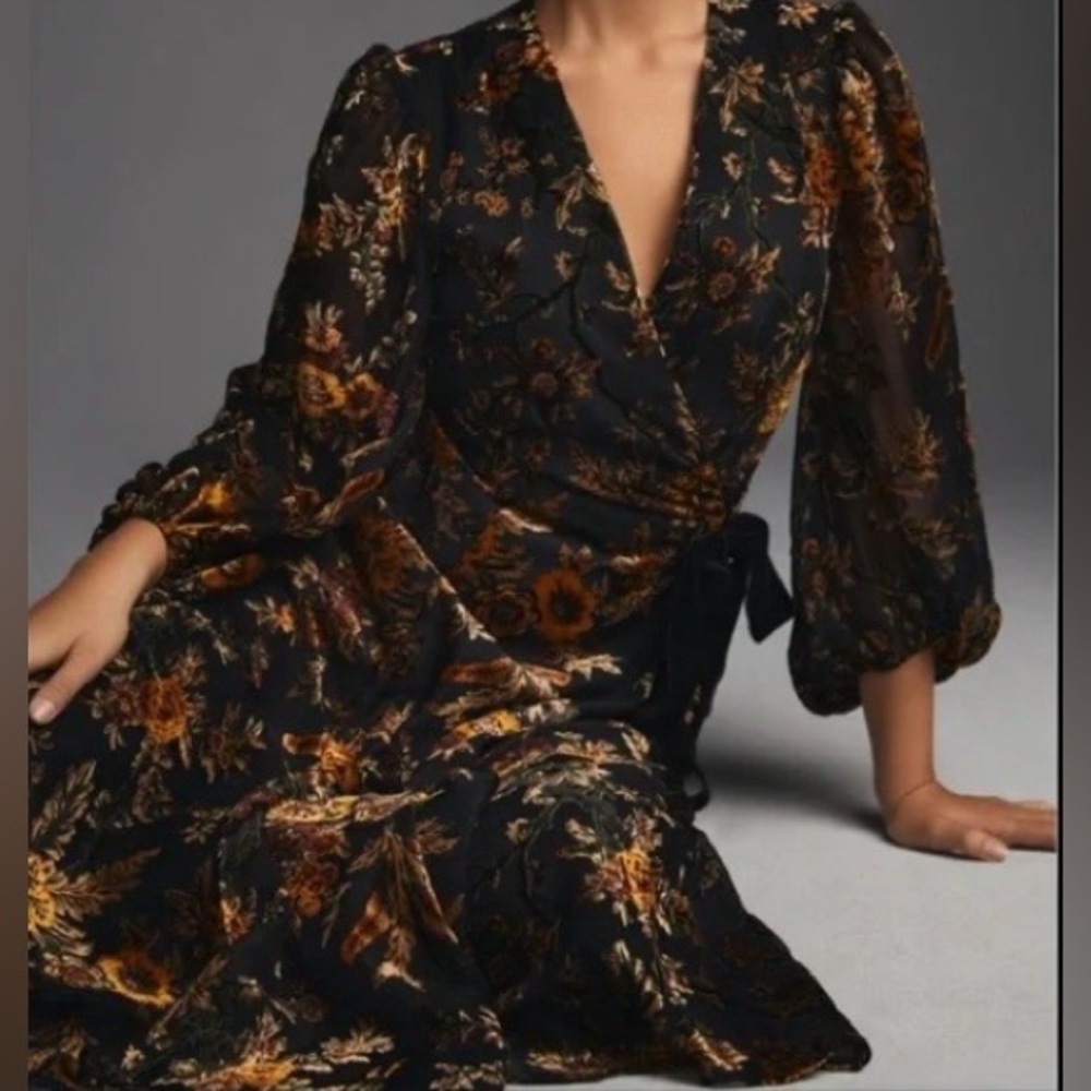 Hutch Amerie Midi Wrap Dress - Picture 2 of 8